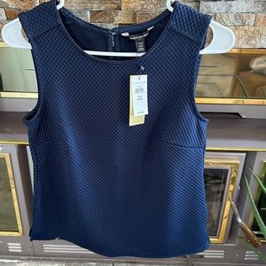 Royal navy blue petite collection top